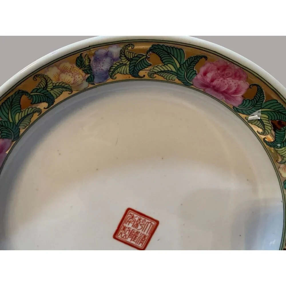 Chinese Famille Rose and Medallion pattern plate Antique Quinn dynasty